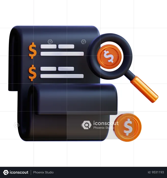 Financial Report  3D Icon