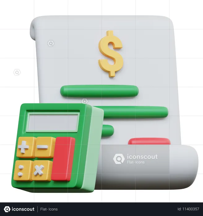 Financial Report  3D Icon