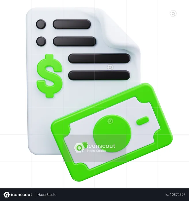 Financial Report  3D Icon