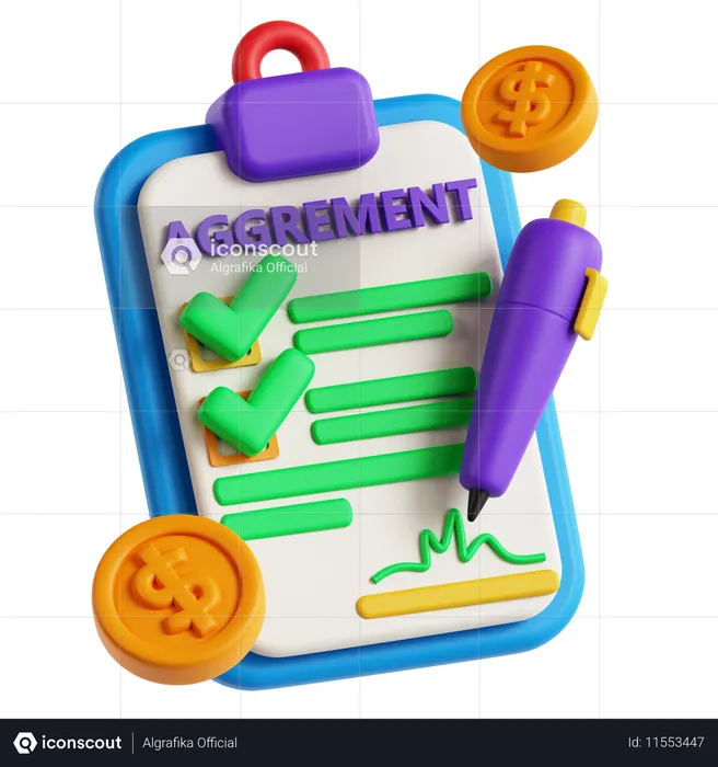Financial Report  3D Icon