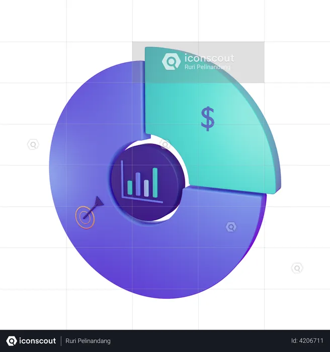 Financial Report  3D Illustration