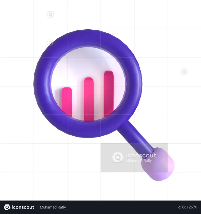 Financial Research  3D Icon