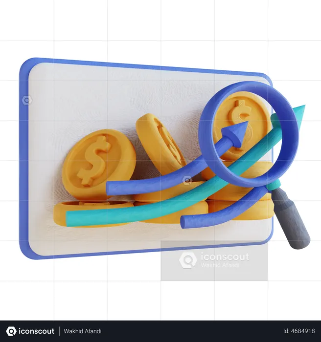 Financial Research  3D Illustration