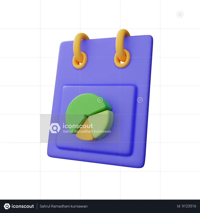 Financial schedule  3D Icon