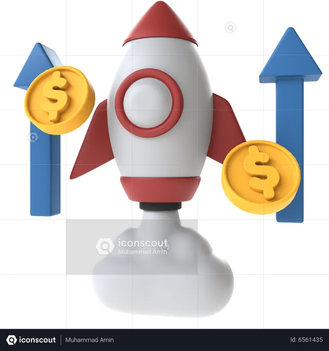 Financial Startup  3D Icon