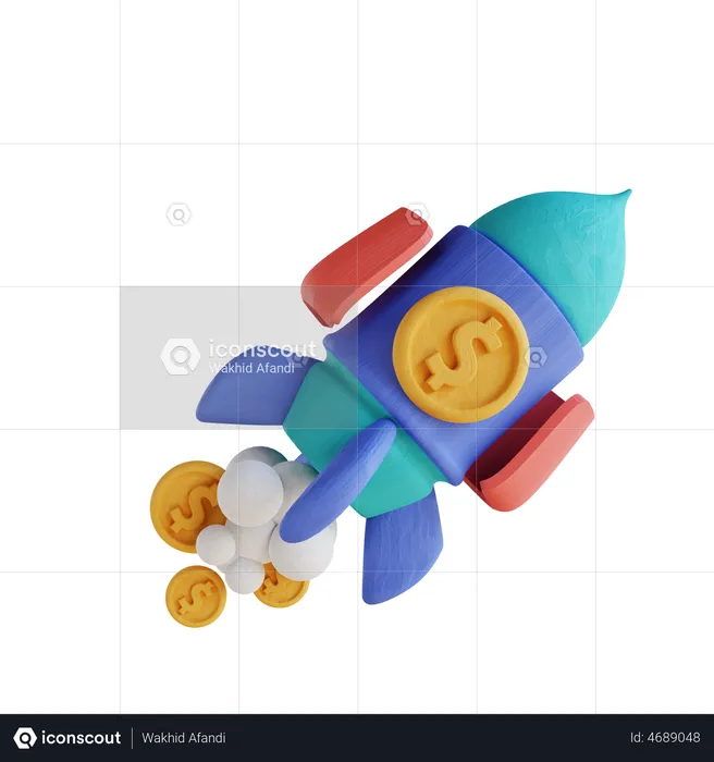 Financial Startup  3D Illustration