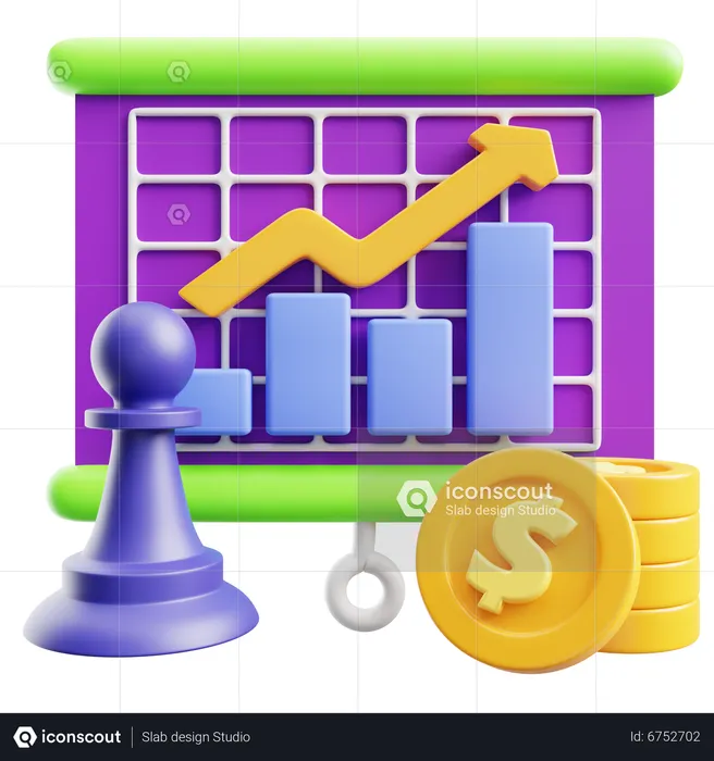 Financial Strategy  3D Icon