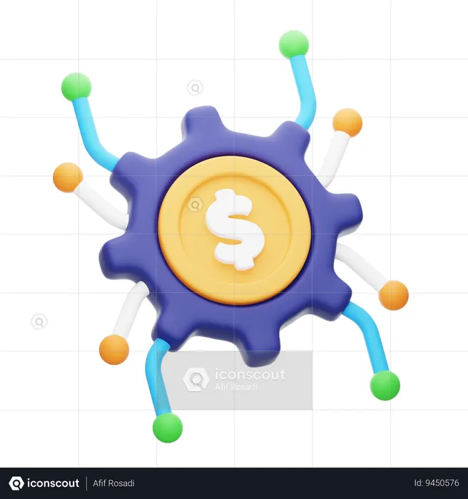 Financial System  3D Icon