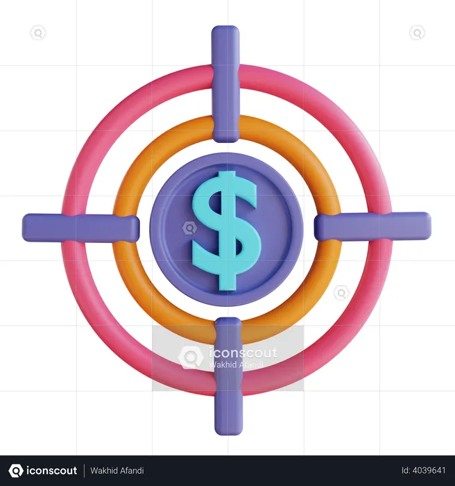 Financial Target  3D Illustration