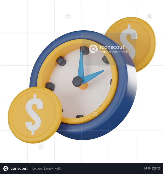 Financial Time  3D Icon