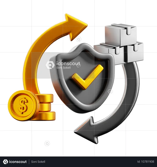 Financial Transaction  3D Icon