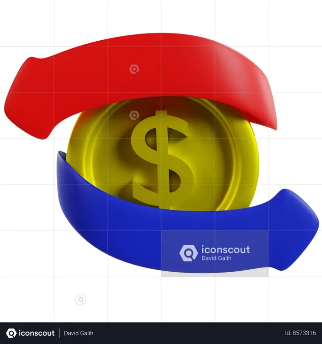 Financial Transaction Analysis  3D Icon