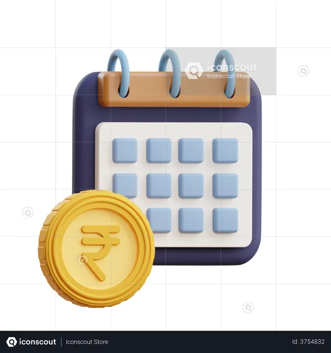 Financial Year  3D Icon