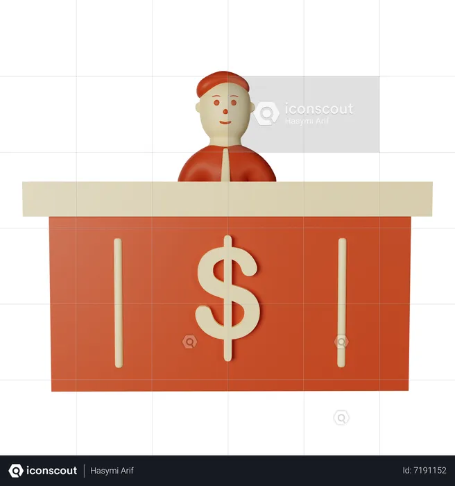 Financiar  3D Icon