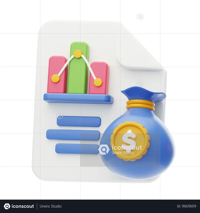 Financier  3D Icon