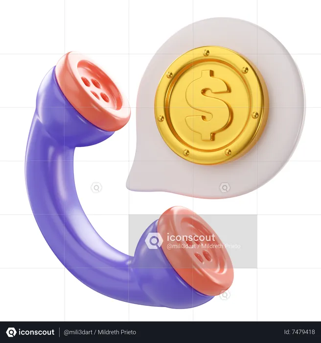 Finanzgespräch  3D Icon