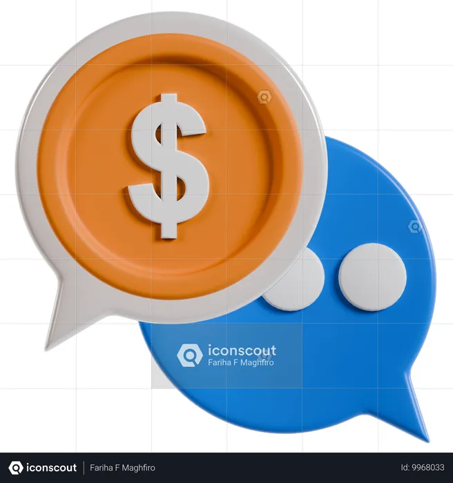 Finanz-Chat  3D Icon