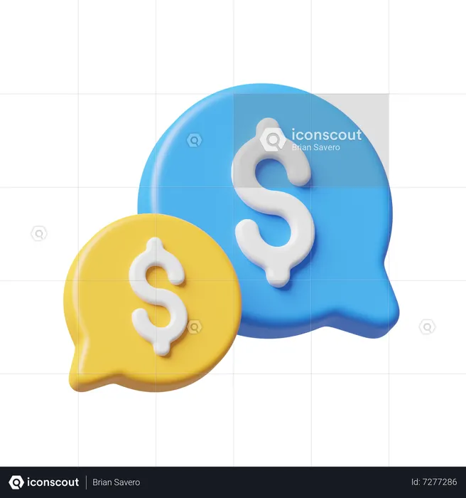 Finanz-Chat  3D Icon