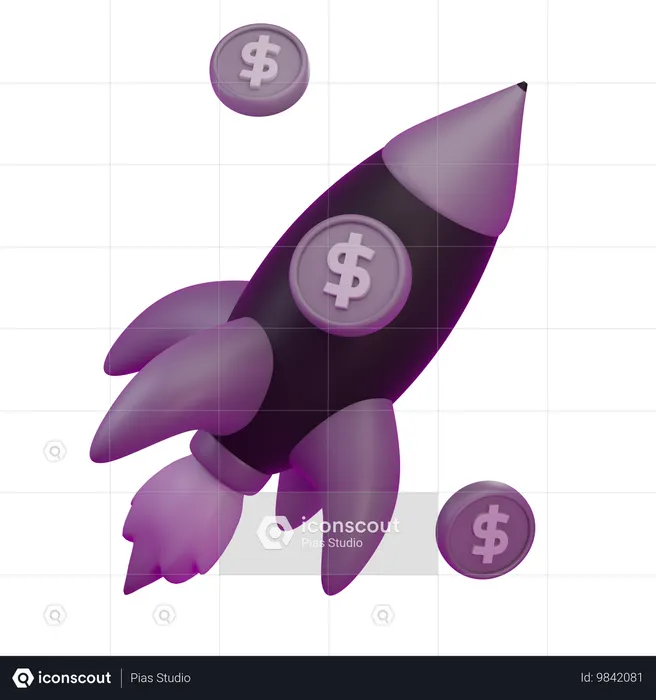 Finanz-Startup  3D Icon