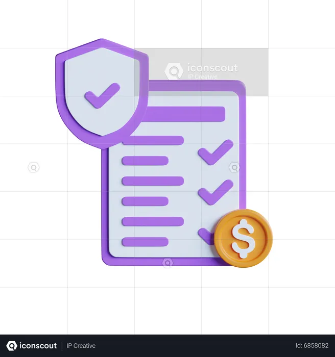 Finanzversicherung  3D Icon