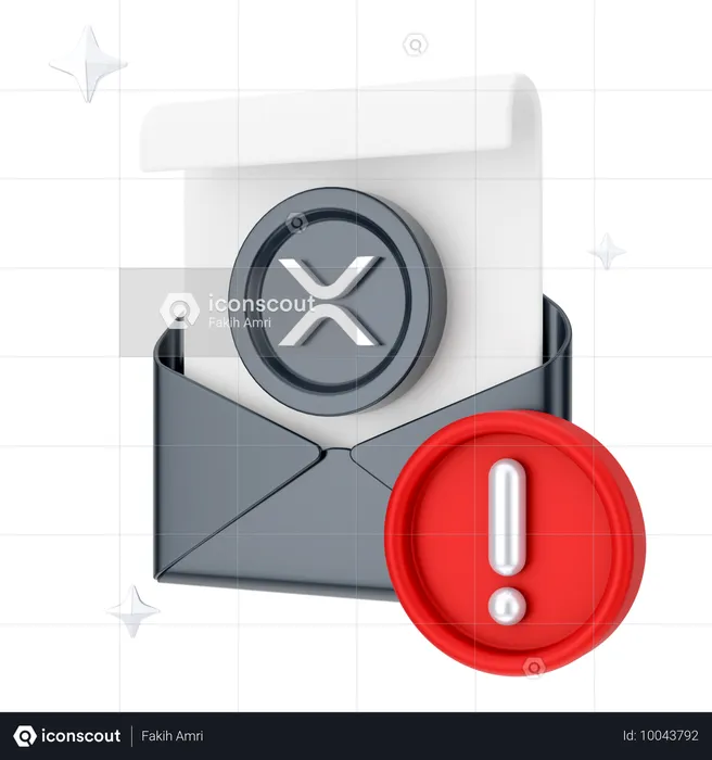 E-Mail mit Finanzwarnungen  3D Icon