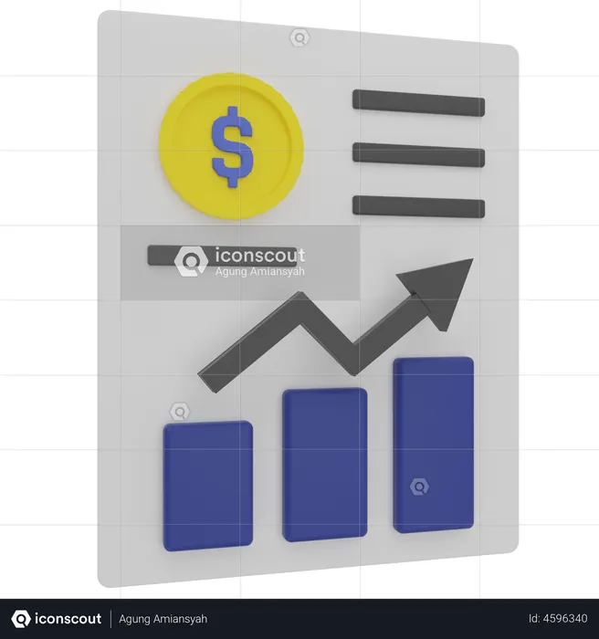 Finanzanalyse  3D Illustration