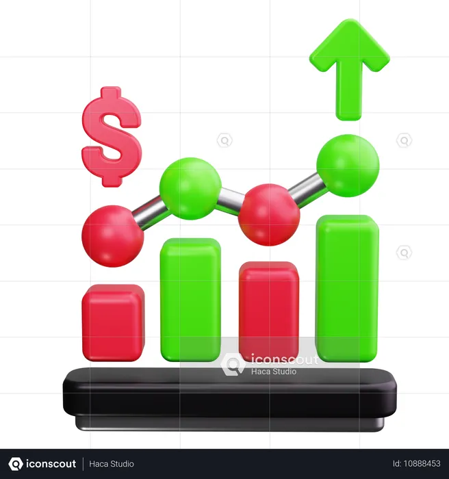 Finanzanalysen  3D Icon