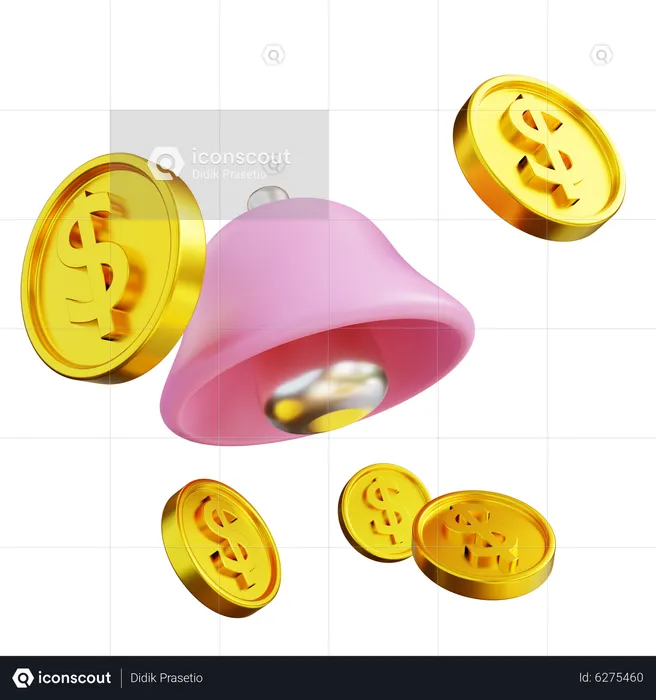 Finanzbenachrichtigung  3D Icon