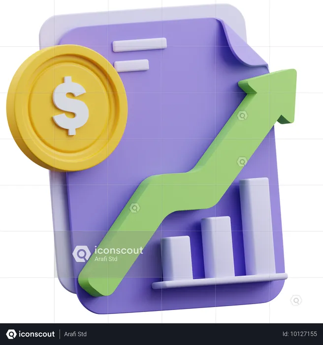 Finanzbericht  3D Icon