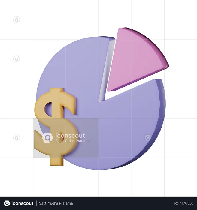 Finanzdiagramm  3D Icon