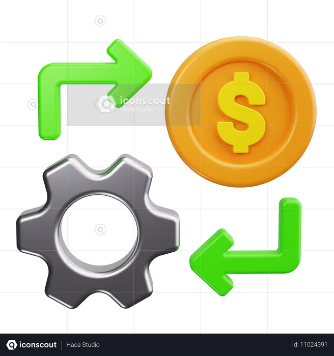 Finanzdienstleistungen  3D Icon