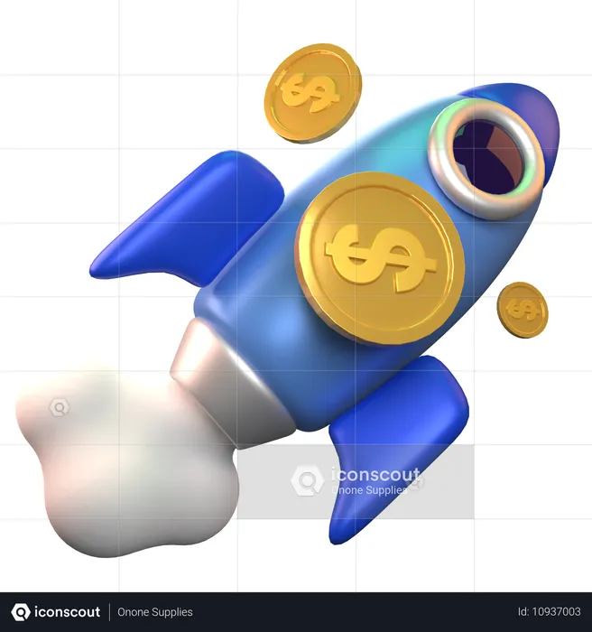 Finanz-Startup  3D Icon