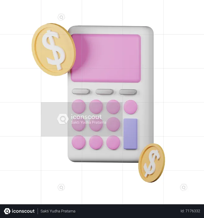 Finanzielle Berechnung  3D Icon