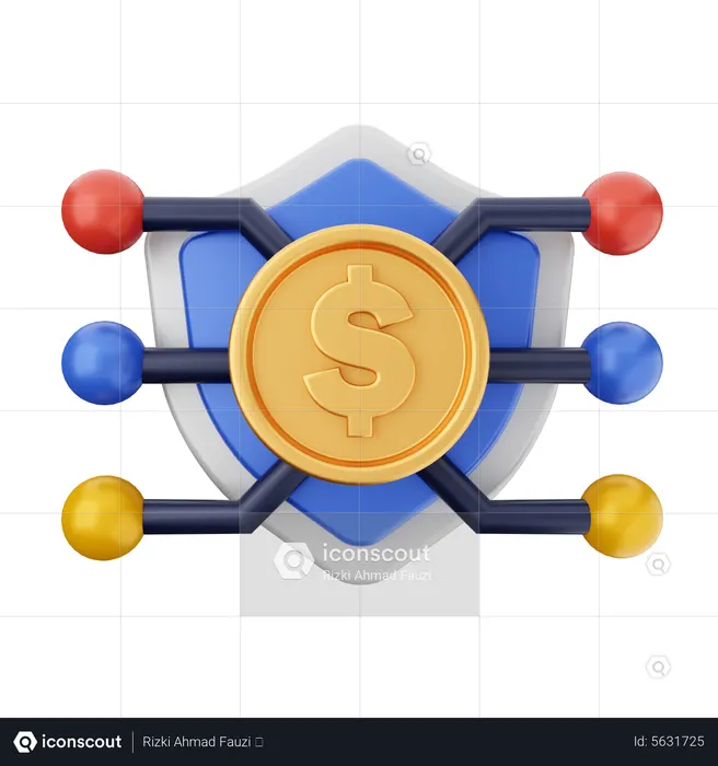 Finanzielle Sicherheit  3D Icon