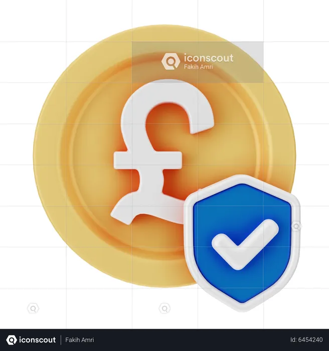 Finanzielle Sicherheit  3D Icon