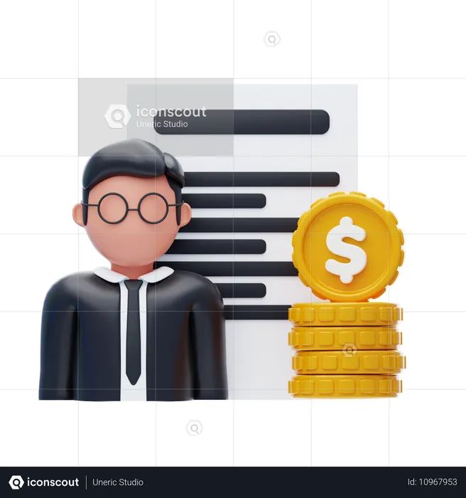 Finanzielle Unabhängigkeit  3D Icon