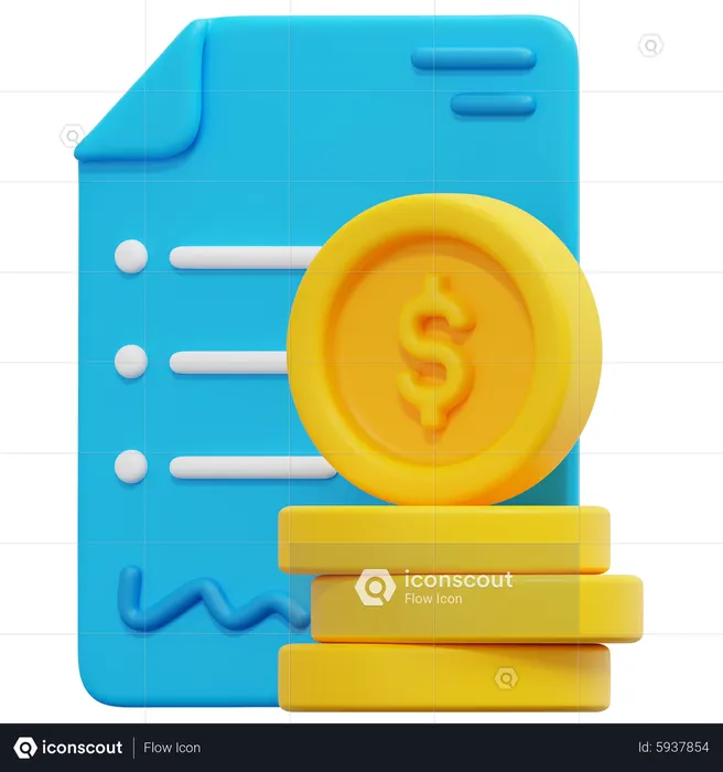 Finanzieller Vermögenswert  3D Icon