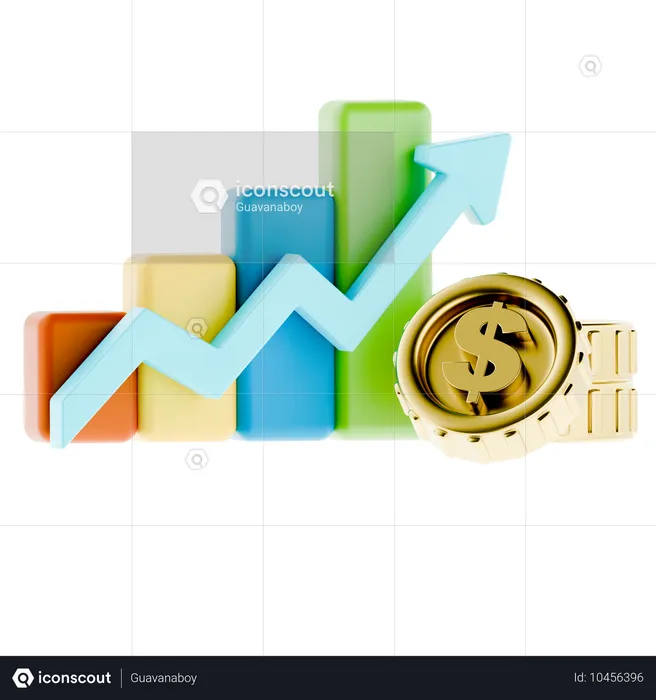 Finanzielles Wachstum  3D Icon