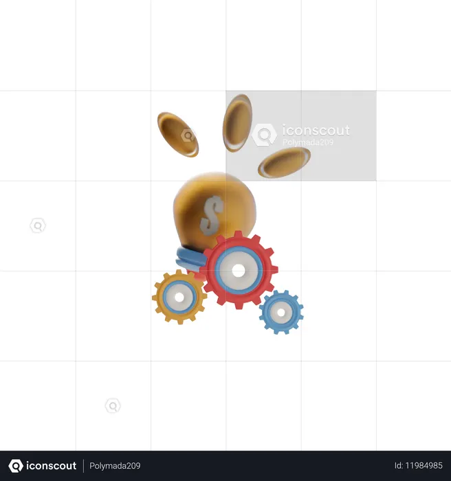 Finanzinnovation  3D Icon