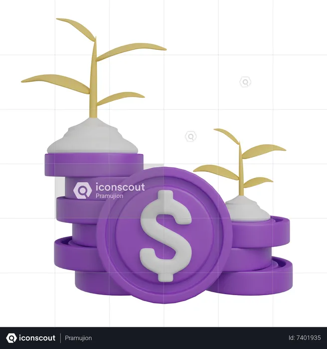 Finanzielle Investition  3D Icon