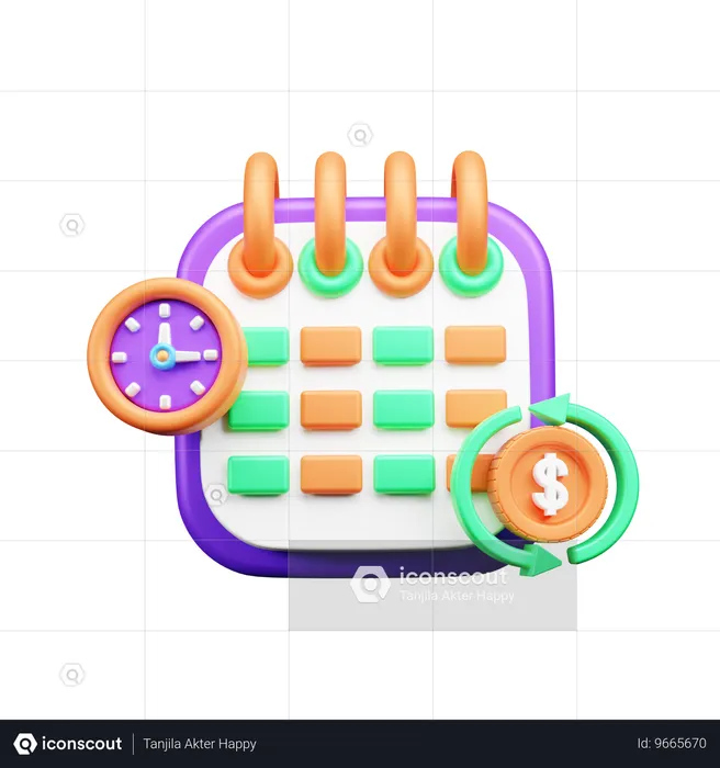 Finanzplan  3D Icon