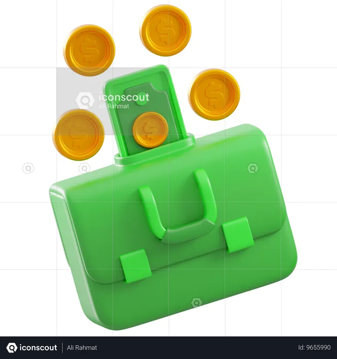 Finanzportfolio  3D Icon