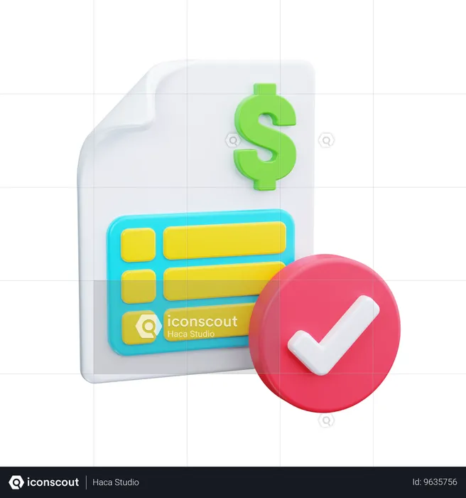 Finanzprüfung  3D Icon