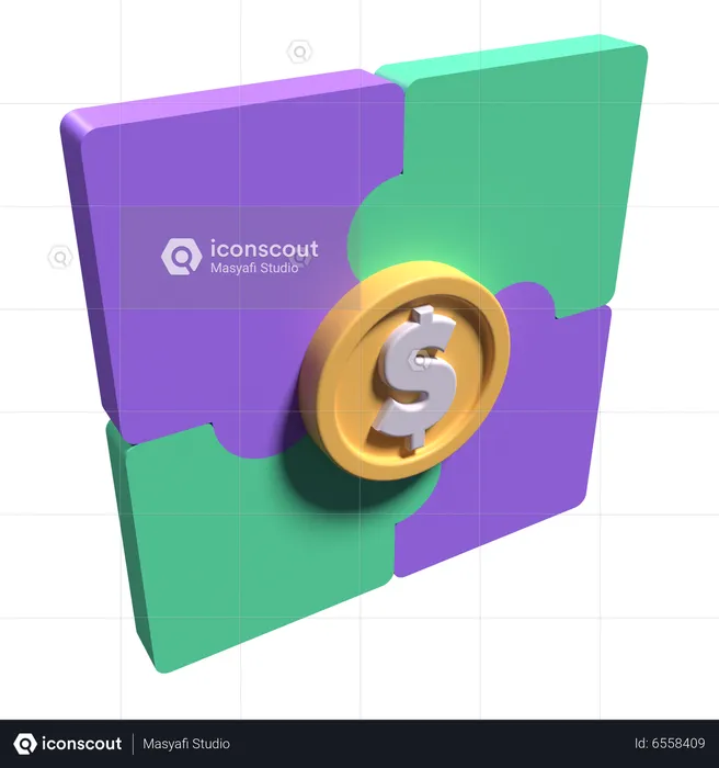 Finanzpuzzle  3D Icon