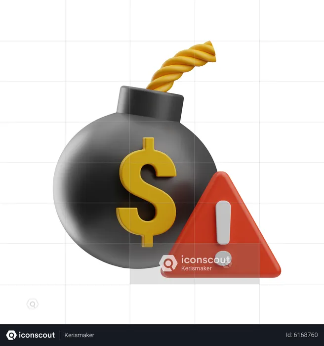 Finanzielles Risiko  3D Icon