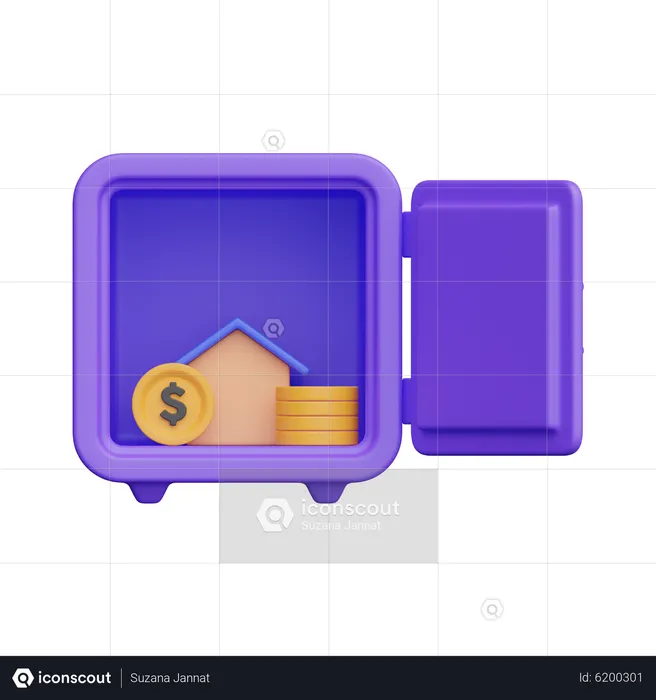 Finanzschließfach  3D Icon