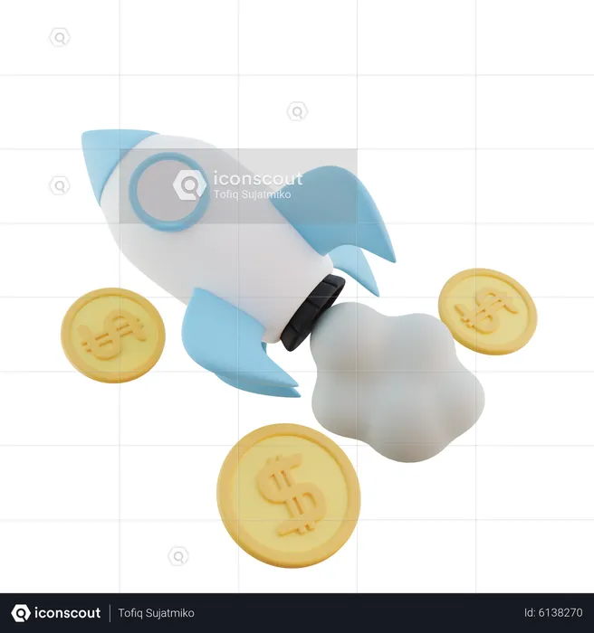 Finanzieller Start  3D Icon