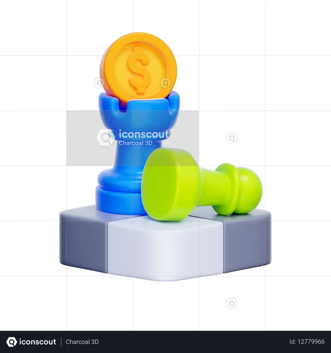Finanzstrategie  3D Icon