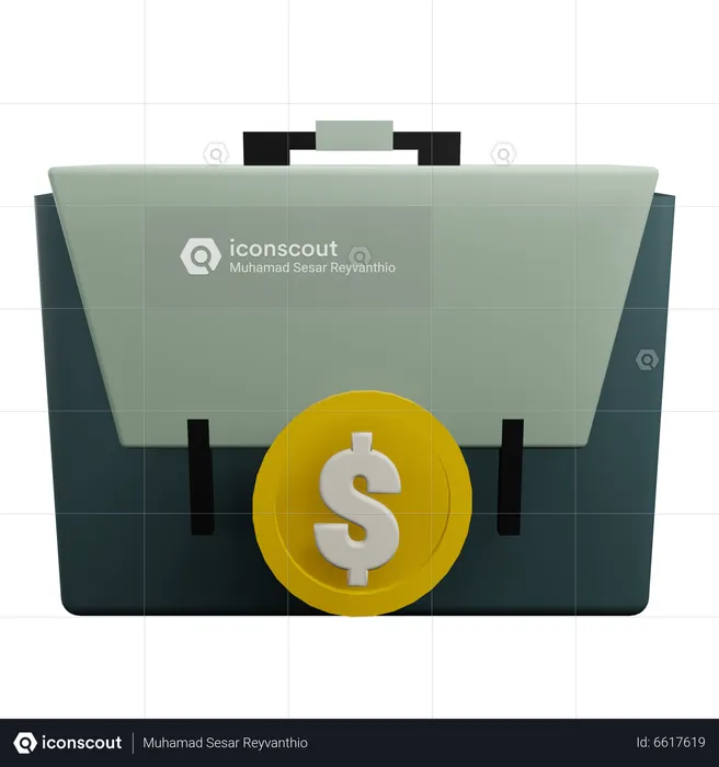 Finanztasche  3D Icon