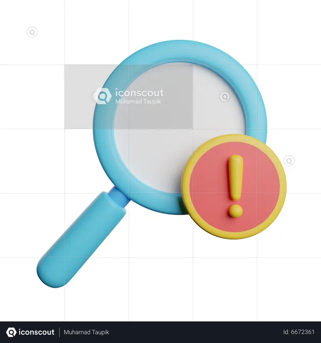 Alarm suchen  3D Icon